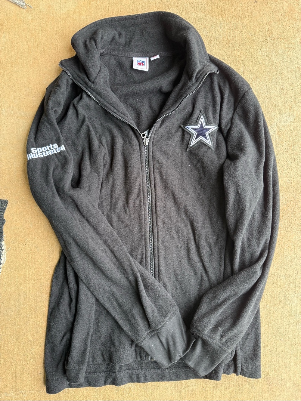 NFL Dallas Cowboys Black Full-Zip Fleece Jacket